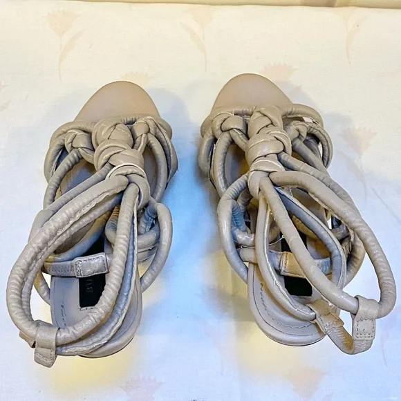 Authentic Burberry Prorsum knotted leather platform sandals - Picture 8 of 14